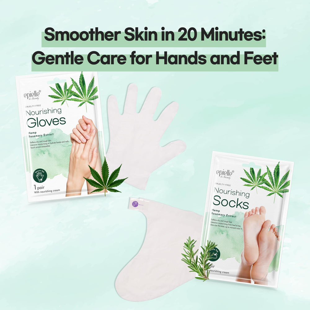 Epielle Nourishing Hand Mask closeup texture showing creamy formula