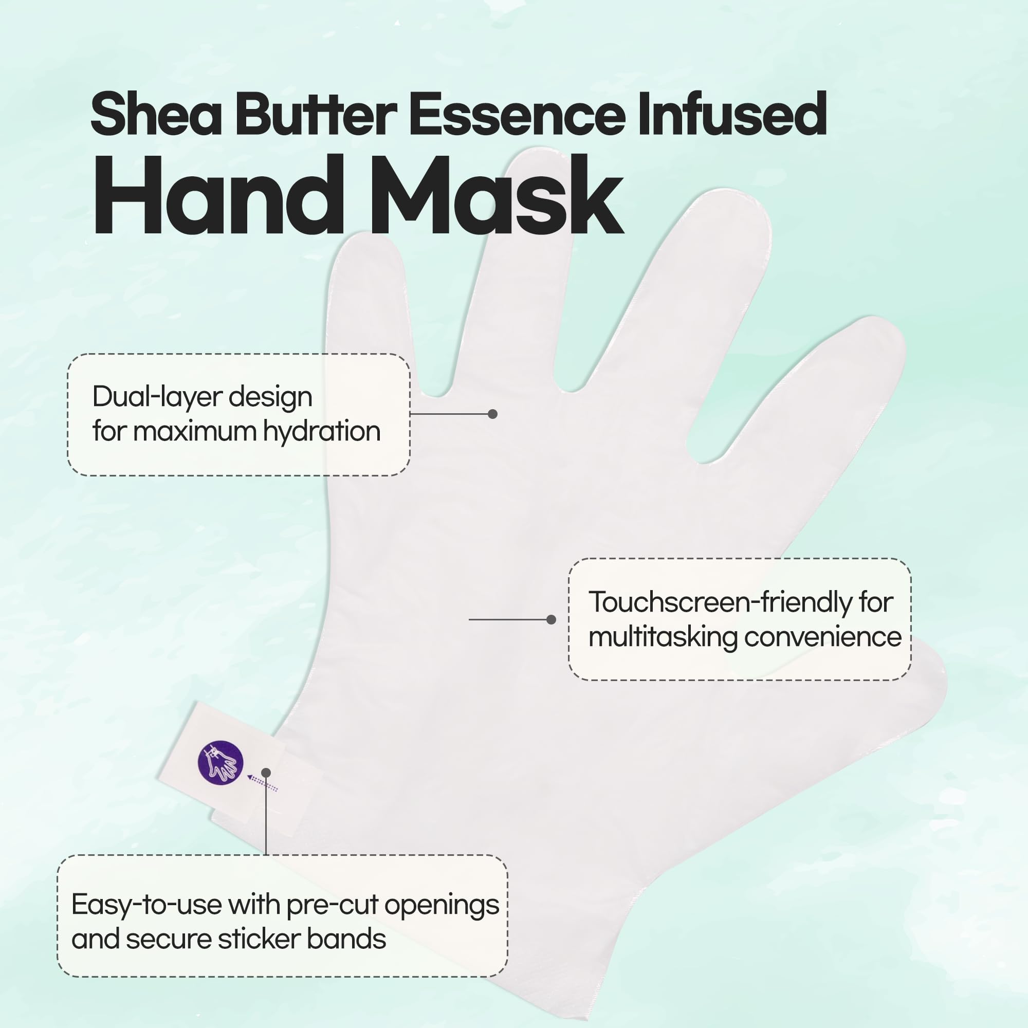 Epielle Nourishing Hand Mask user applying treatment on hands