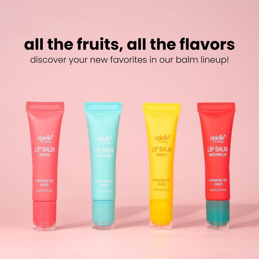Epielle shea butter and fruit extracts provide nourishing lip care.