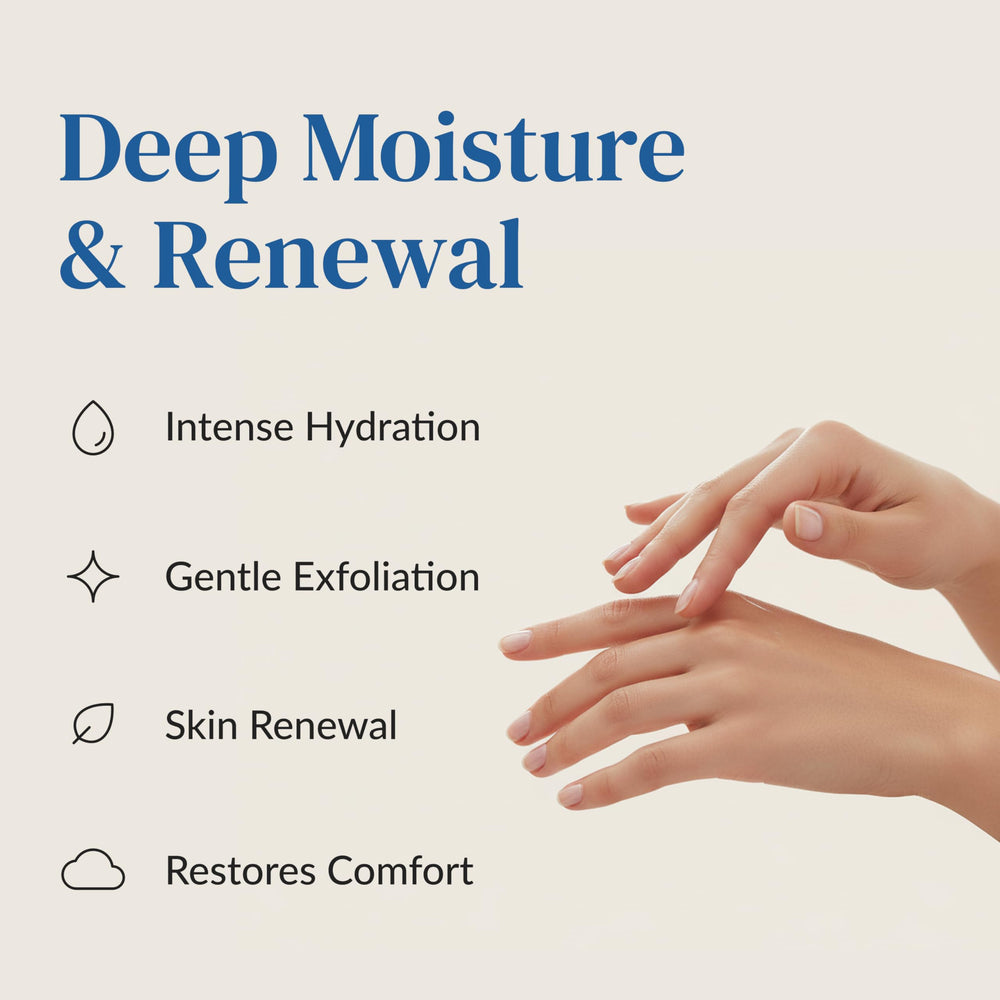 Epielle slip-on gloves delivering a spa-like treatment at home.