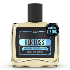 EPIK Her Loss bottle front showing bold amber warmth for daily confidence.