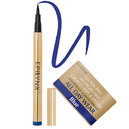 EPILYNX Eyeliner liquide à brosse fine pour une ligne précise.