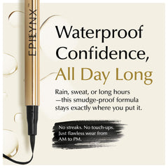 EPILYNX Rich black pigment for bold definition.