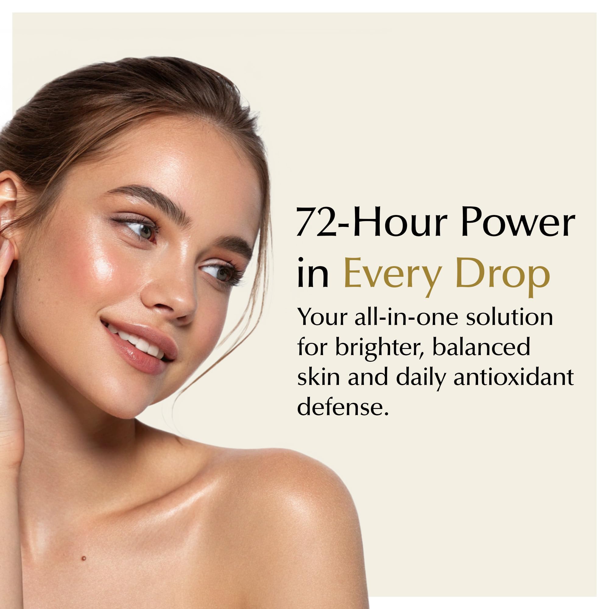 EPILYNX Vitamin C Serum hand-application demonstrates daily use.
