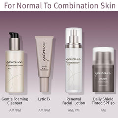 Epionce Lytic Tx with azelaic acid for even tone support.