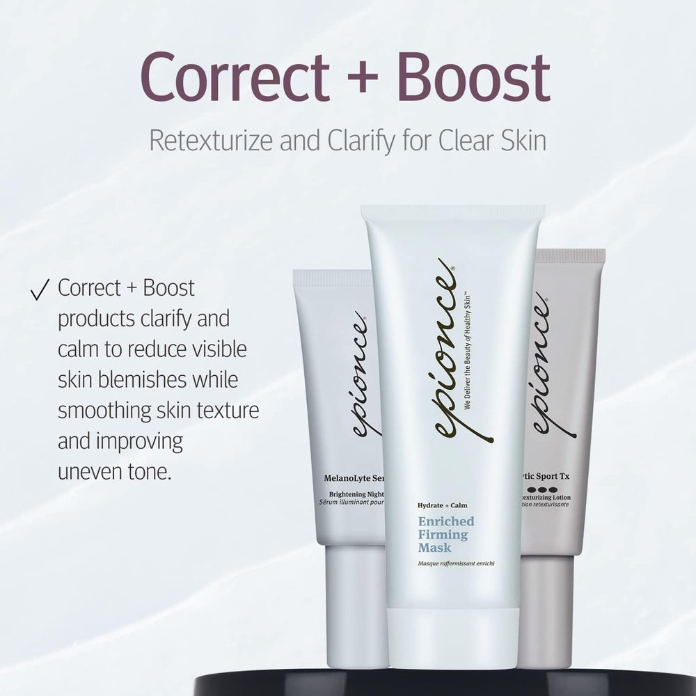 Pore-cleansing depiction with Epionce Lytic Tx during cleansing routine.