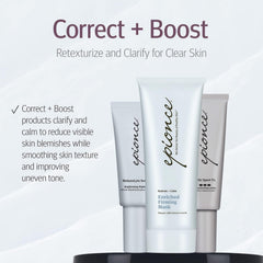 Pore-cleansing depiction with Epionce Lytic Tx during cleansing routine.