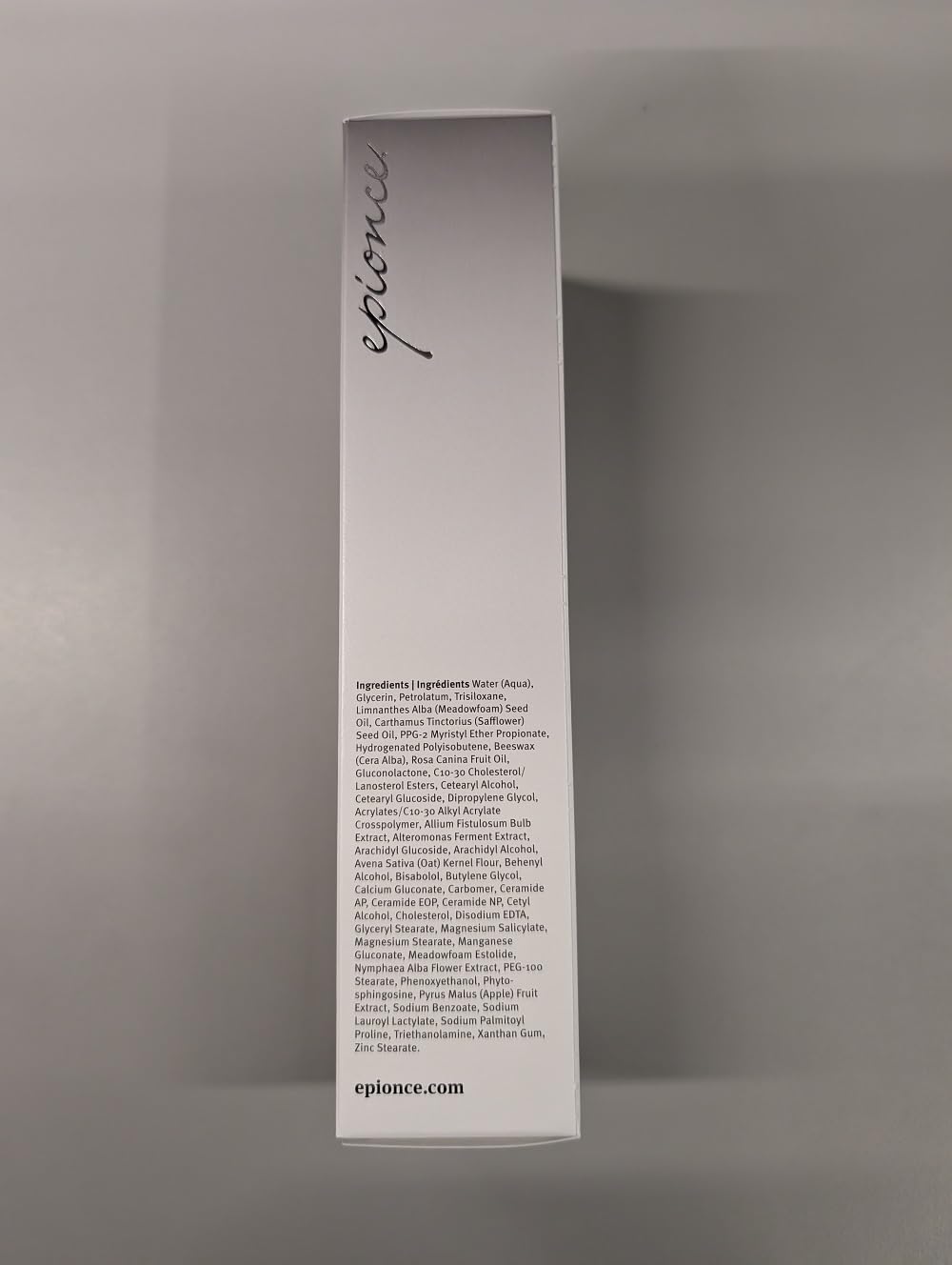 Epionce Renewal Calming Cream ceramides reinforce barrier-supporting hydration.