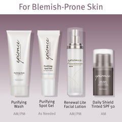 Epionce spot gel on skin after application for a smooth look.