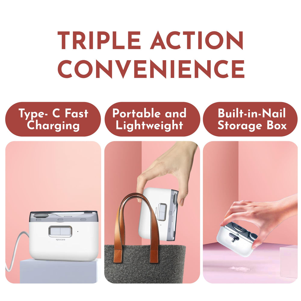 EpixCare Type-C charging interface enabling quick recharging
