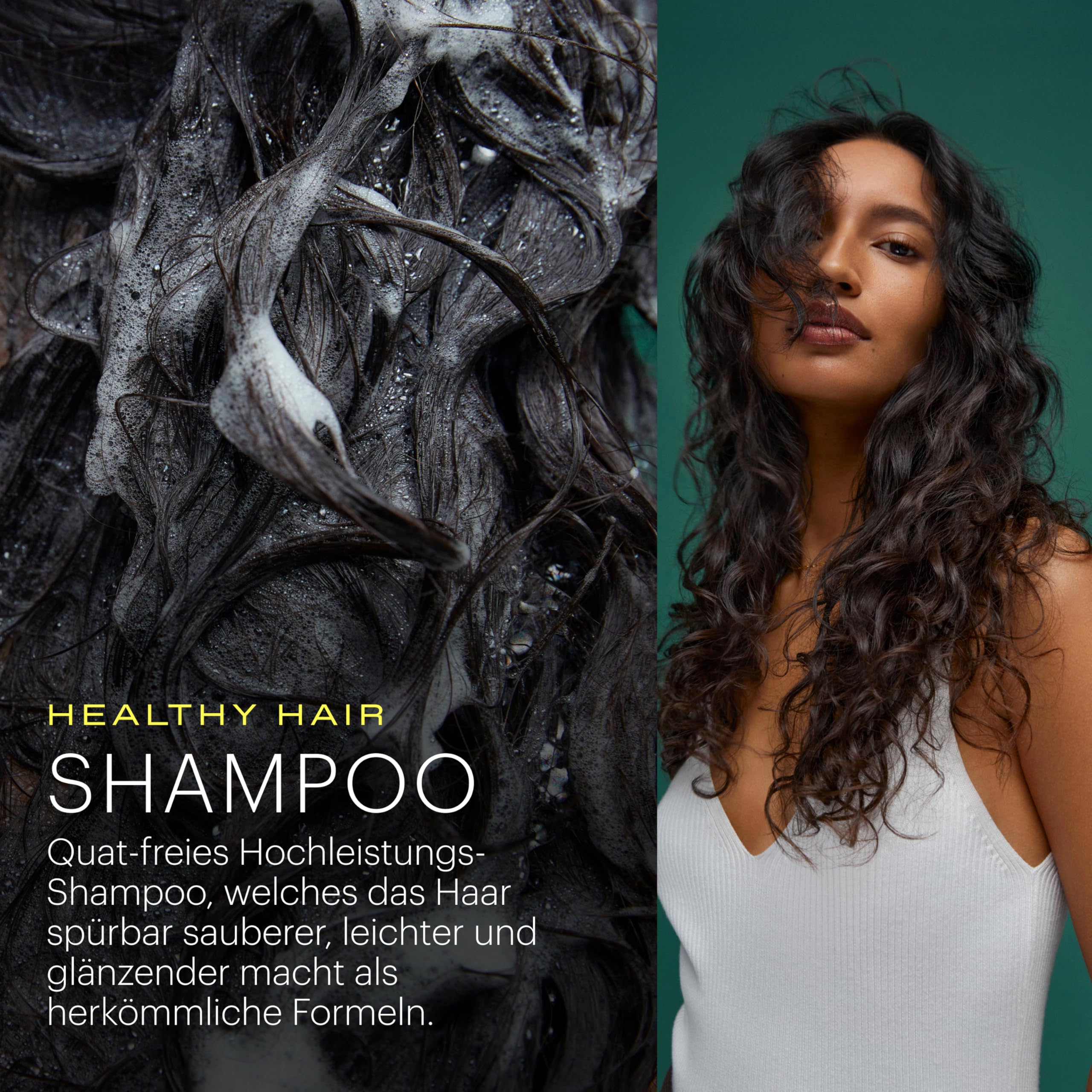 epres Healthy Hair Shampoo pump dispensing view highlights mess-free application.