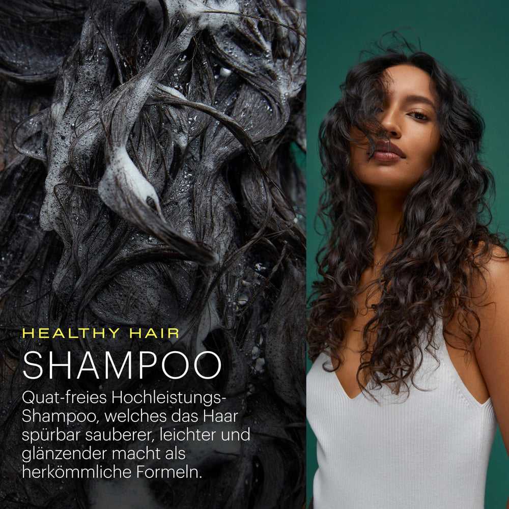 epres Healthy Hair Shampoo pump dispensing view highlights mess-free application.