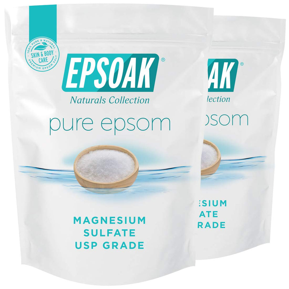 Epsoak Epsom Salt 4-lb bag ready to pour for a comforting soak.