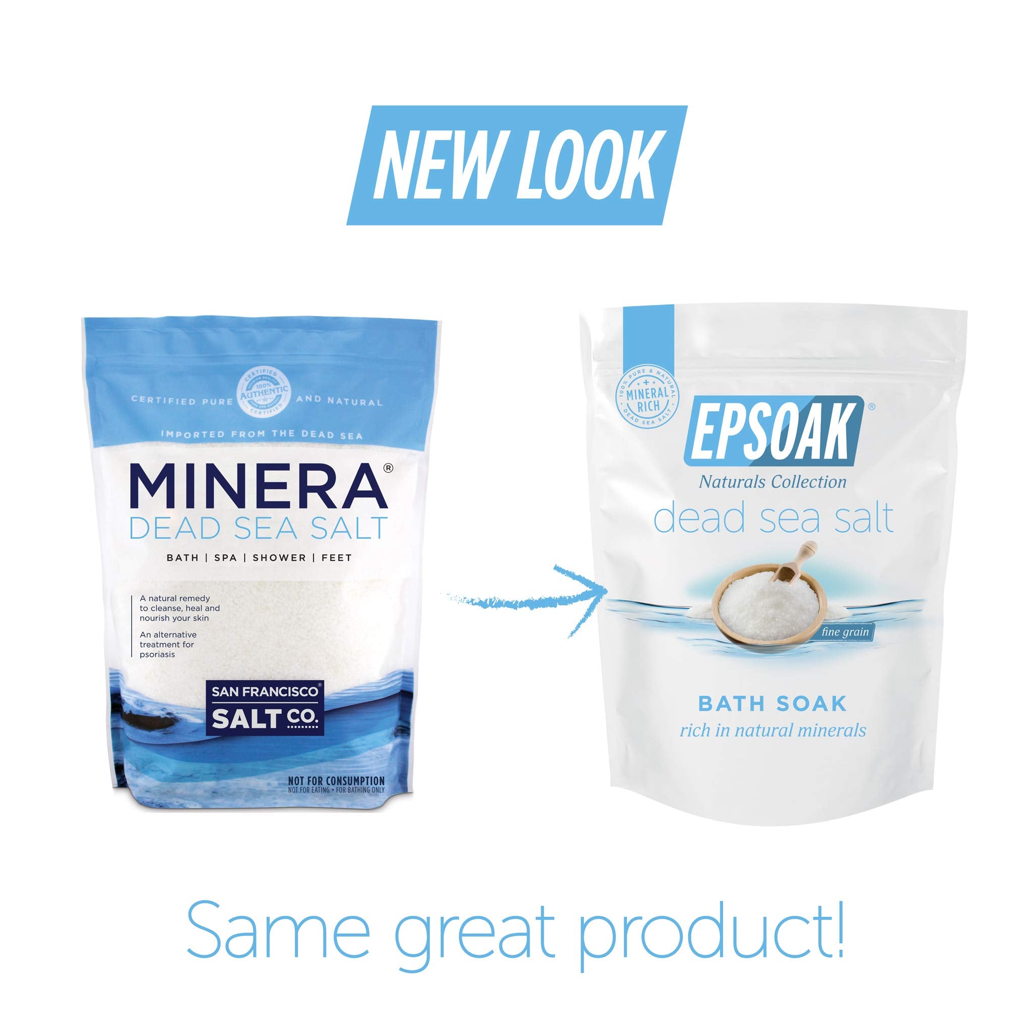 Epsoak Dead Sea Salt mineral profile highlights magnesium and trace elements.