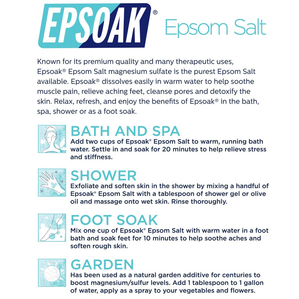 Epsoak can nourish plants when dissolved in water