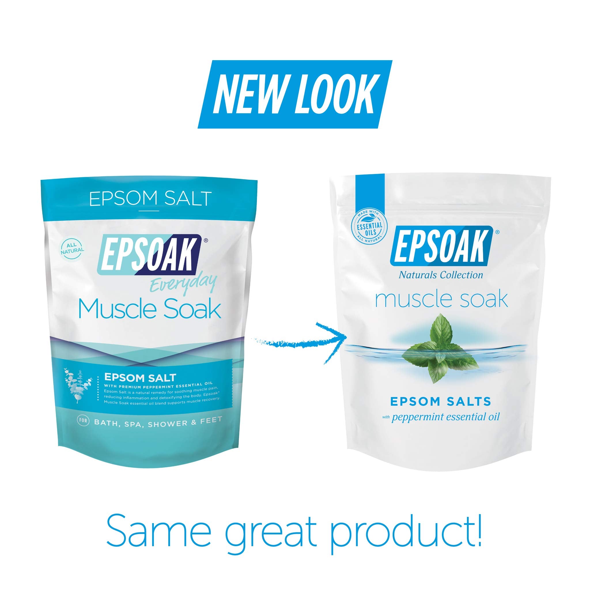 Epsoak packaging with Leaping Bunny cruelty-free certification badge.