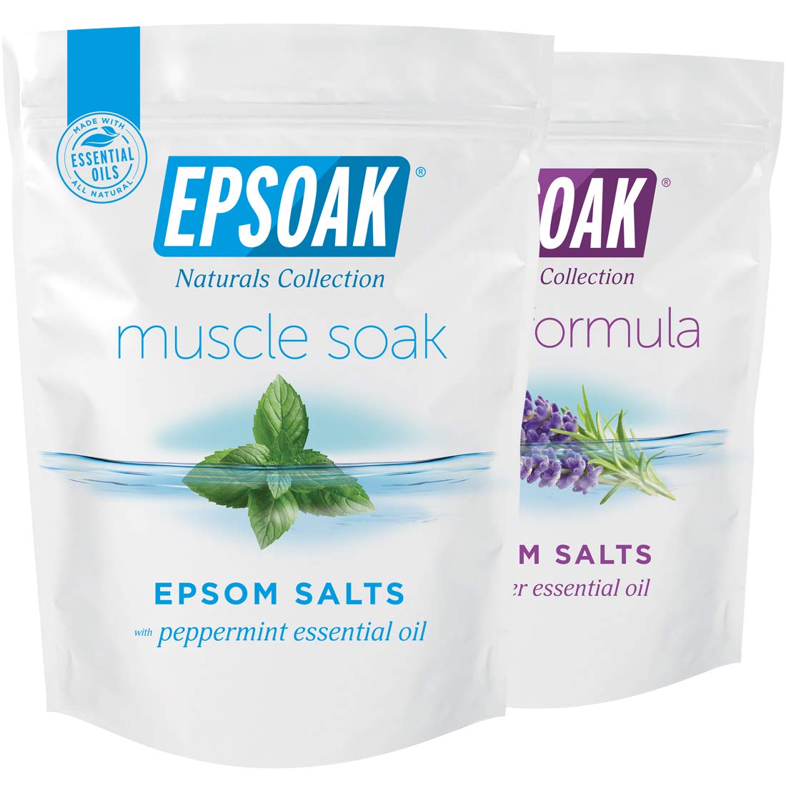 Epsoak Sleep Formula bag for a relaxing bath soak.