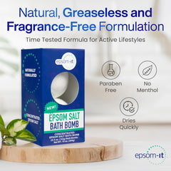 EPSOM-IT easy-to-use bath bomb, drop and soak for convenience