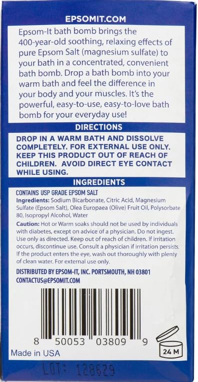 EPSOM-IT pure magnesium sulfate crystals used for soaking benefits