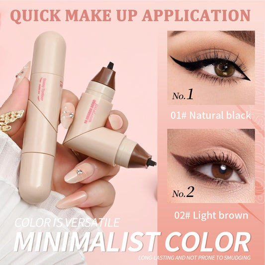 Eqimznv 3-in-1 tool doubles as eyeliner stencil and brow guide.