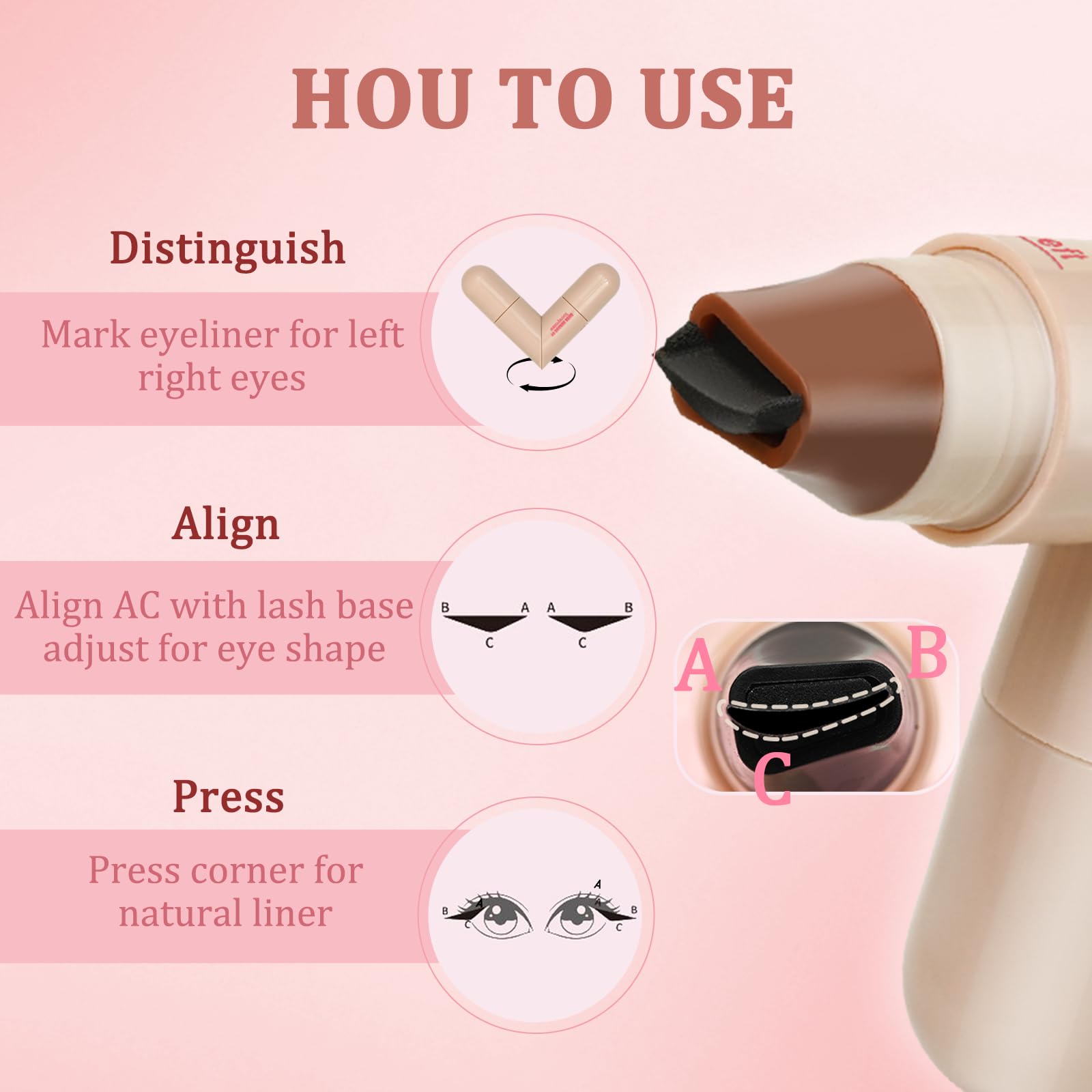 Eqimznv built-in liner supports quick touch-ups anywhere.