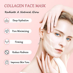 Eqimznv collagen mask tone-evening for a brighter complexion.