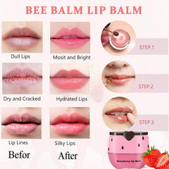 Eqimznv watermelon flavor lip balm jar refreshes lips