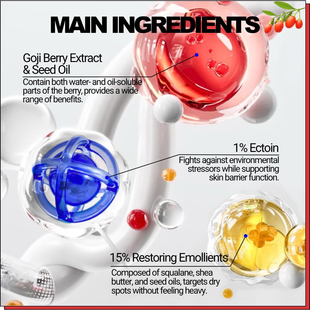 Packaging shot of EqualRXN Goji Ectoin Lip Balm box