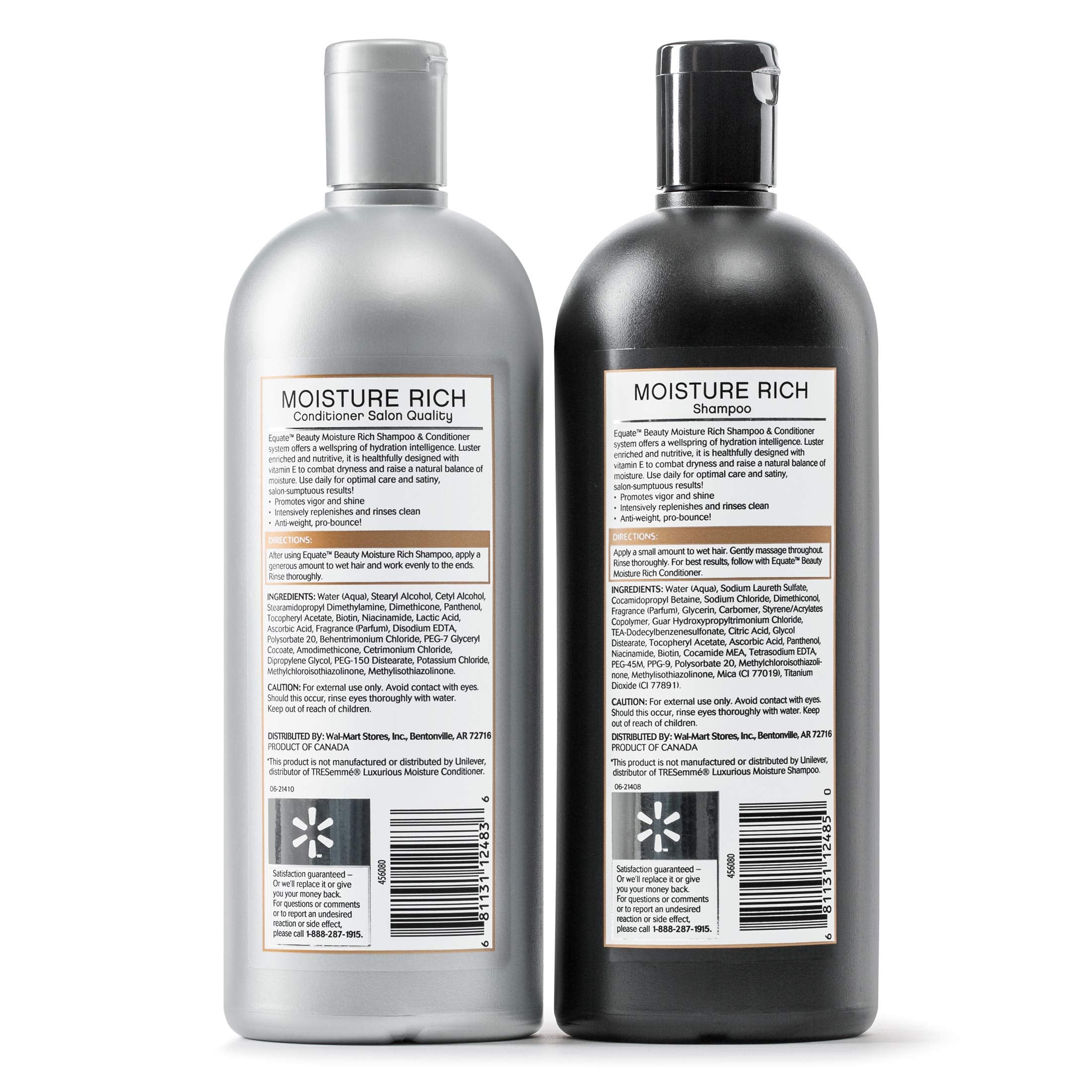 Equate Moisture Rich Shampoo lather closeup shows gentle cleansing.