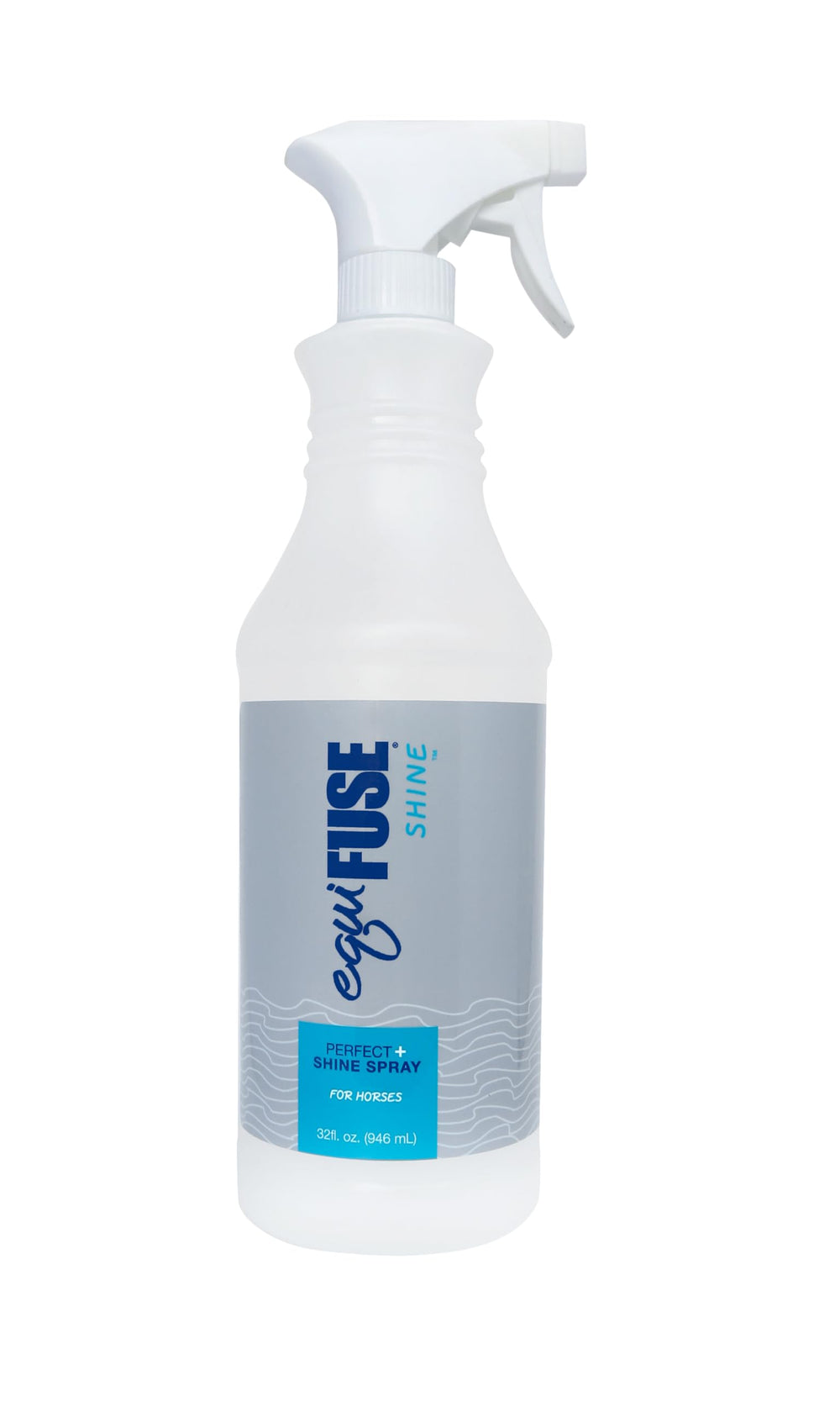 EquiFUSE Shine Perfect spray bottle for fast, glossy shine on mane and tail