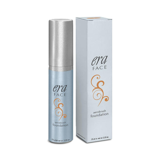 ERA Face spray mist demonstrates micro-droplet delivery for precise, buildable coverage.