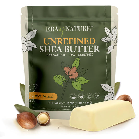 Era of Nature organic shea butter ivory raw, perfect for daily moisturizing.