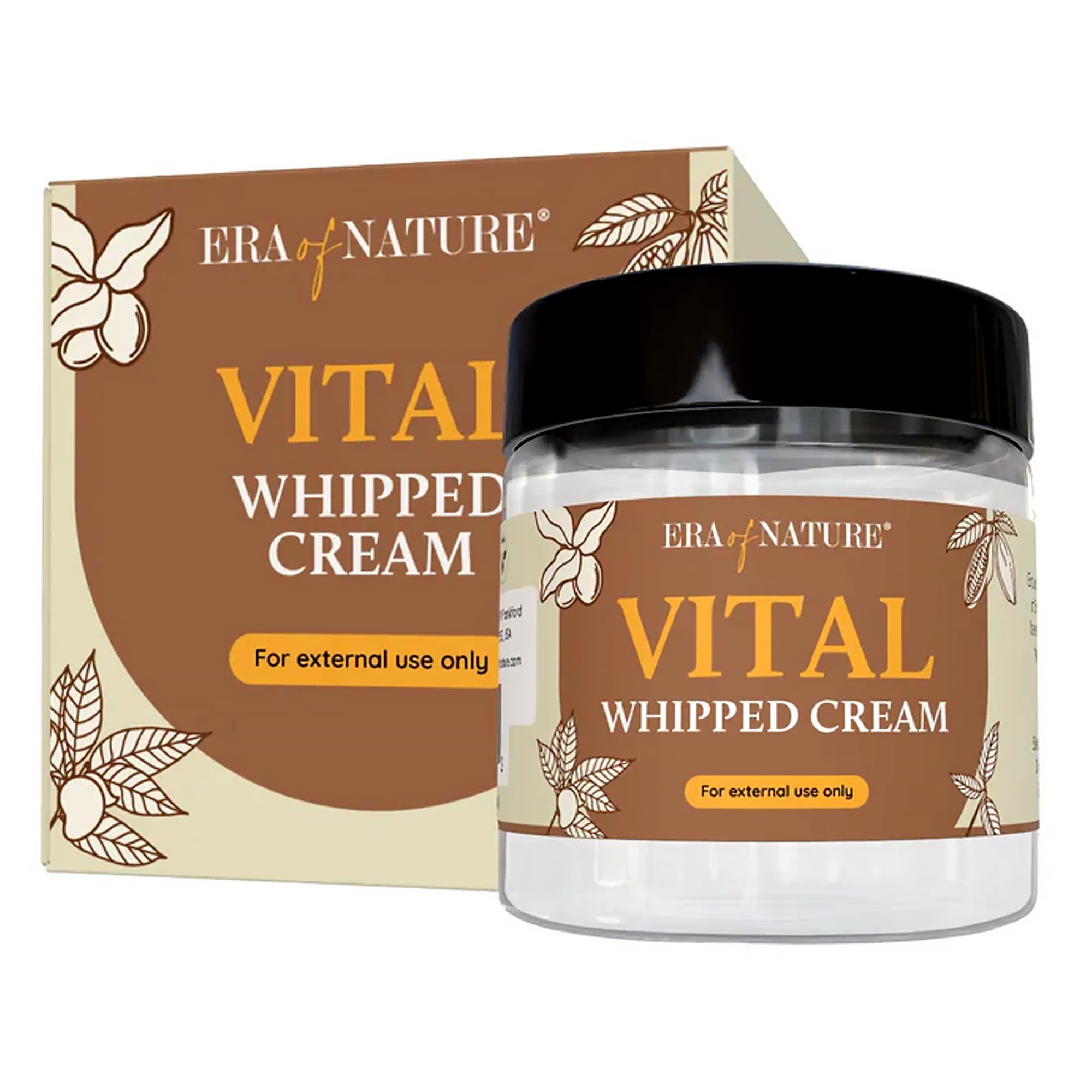 Era of Nature Shea Butter Mango Cocoa Blend jar highlights rich moisture for soft, hydrated skin.