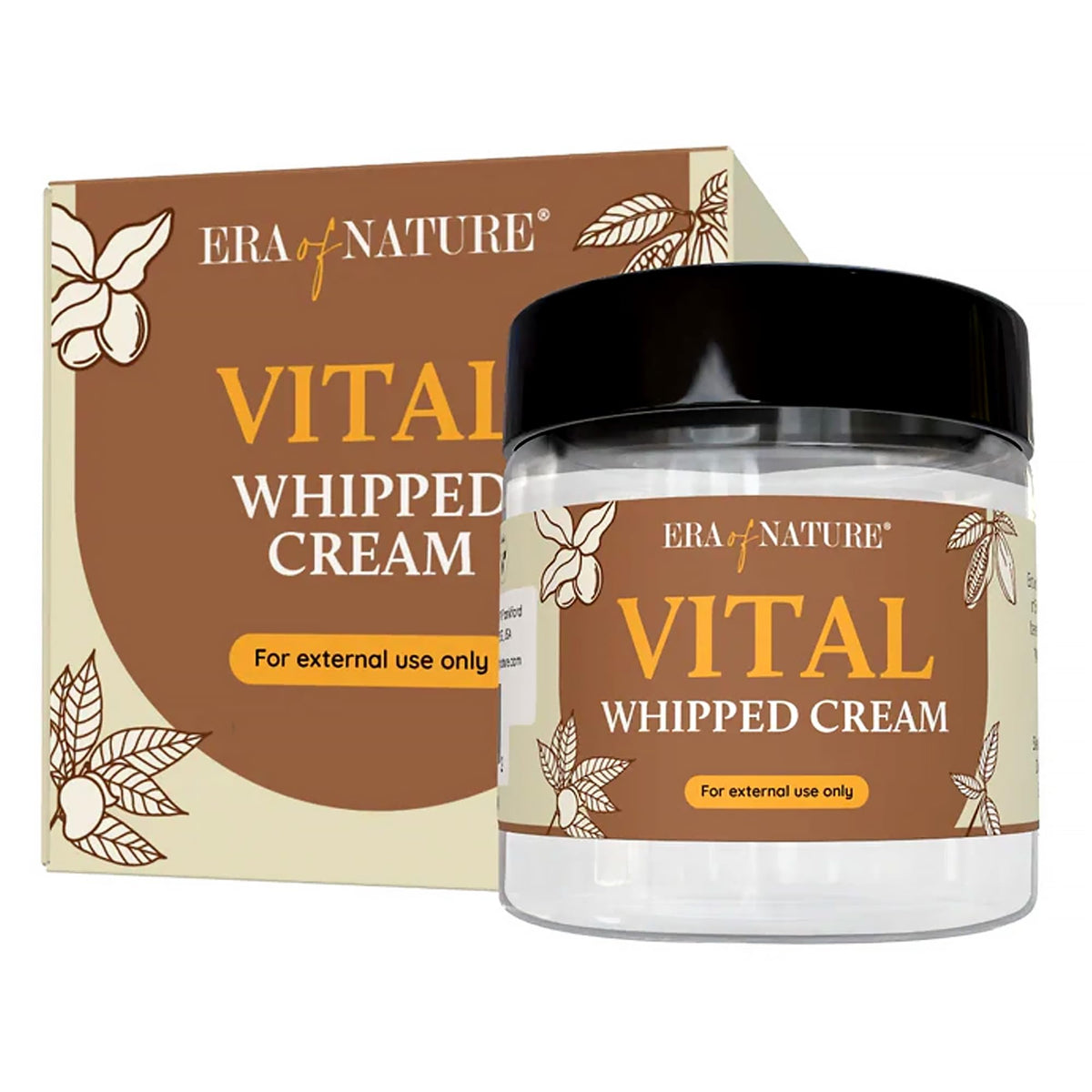Era of Nature Shea Butter Mango Cocoa Blend jar highlights rich moisture for soft, hydrated skin.