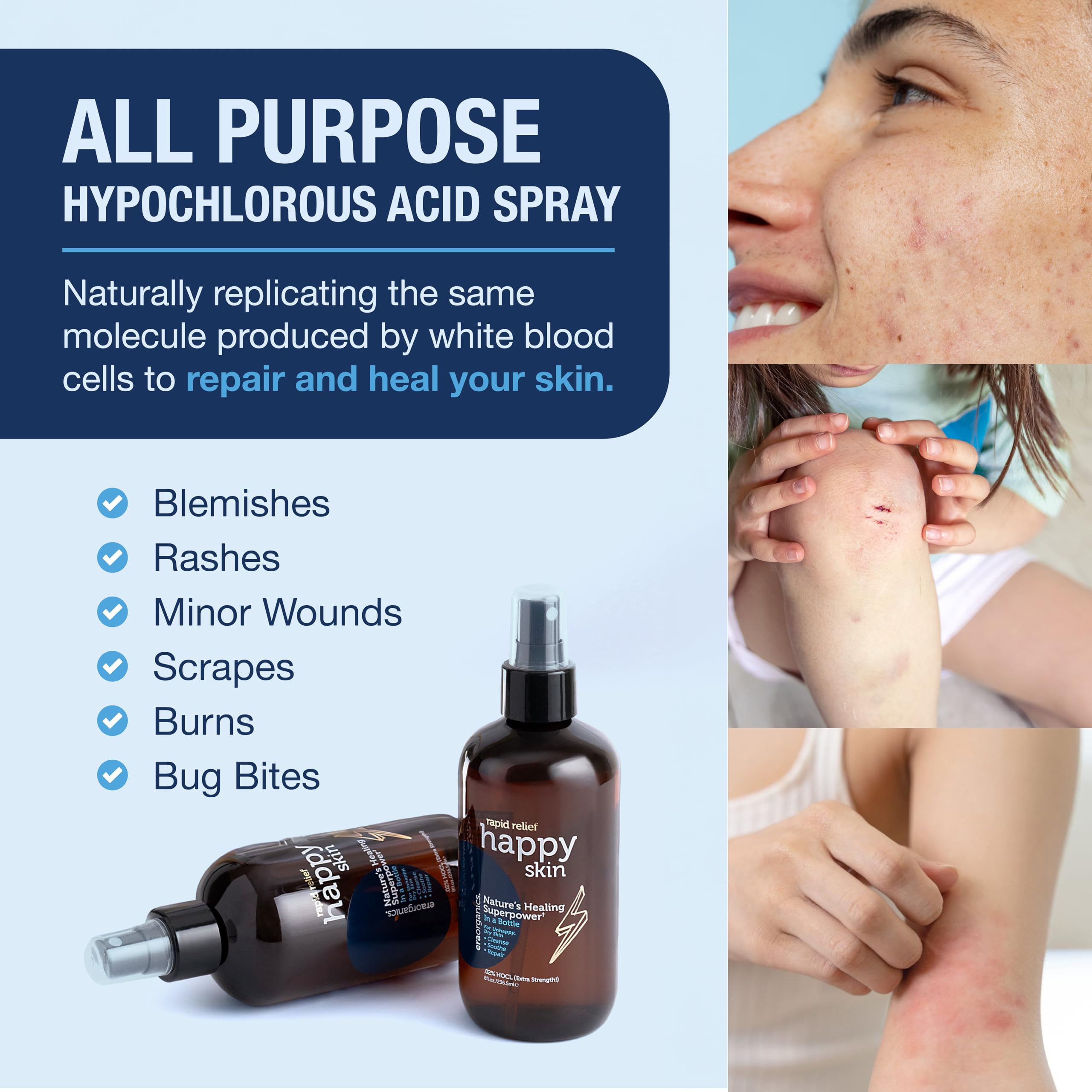Product label close-up highlighting pH-balanced formula and hypoallergenic properties.