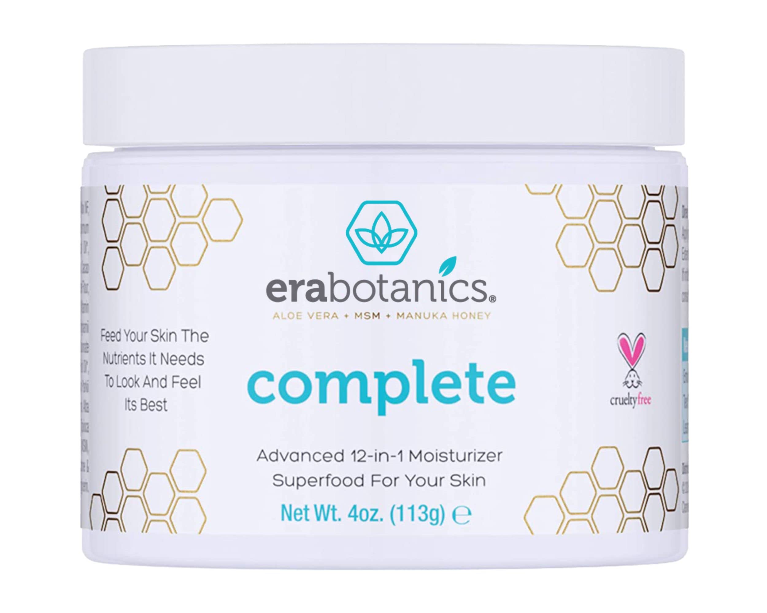 Era Organics Manuka Honey Face Cream jar for deep daily hydration.