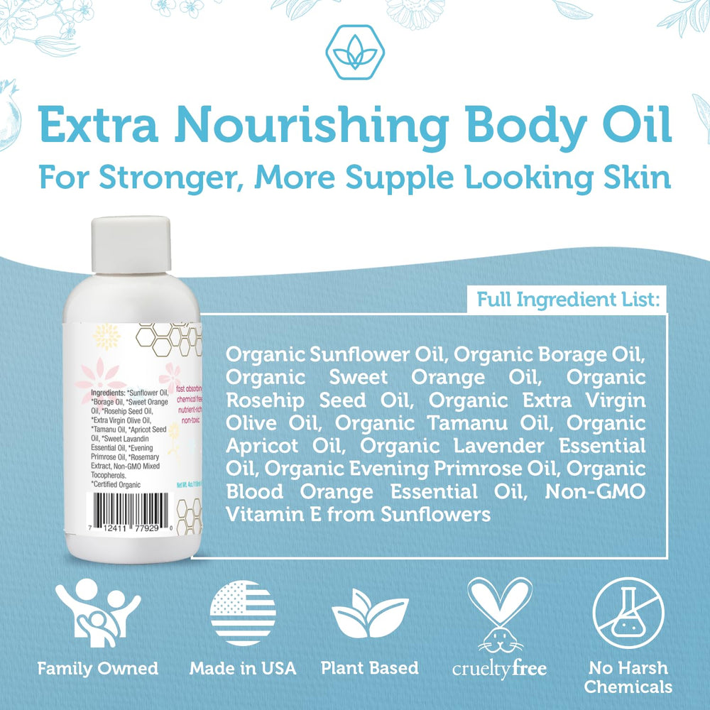 Era Organics rosehip and olive oil blend adding a healthy glow to skin