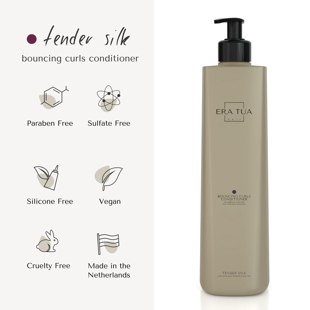 Wheat protein element in ERA TUA conditioner demonstrates strengthening support for elastic curls.