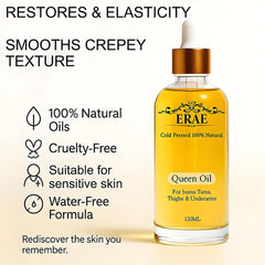 Erae Queen Oil demonstrates fast absorption with a non-greasy finish.