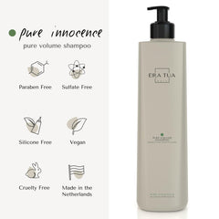 ERA TUA Pure Innocence Volume Shampoo calendula oil soothing scalp close-up