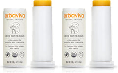 Erbaviva Organic Lip and Cheek Balm stick for easy application on dry skin.