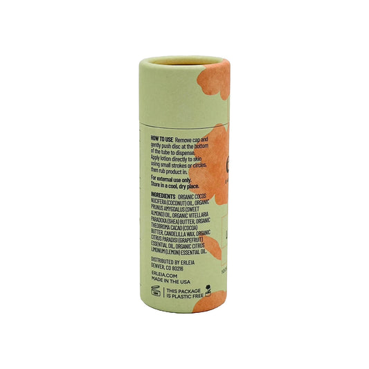 Close-up of Erleia lotion bar texture showing smooth, nourishing hydration.