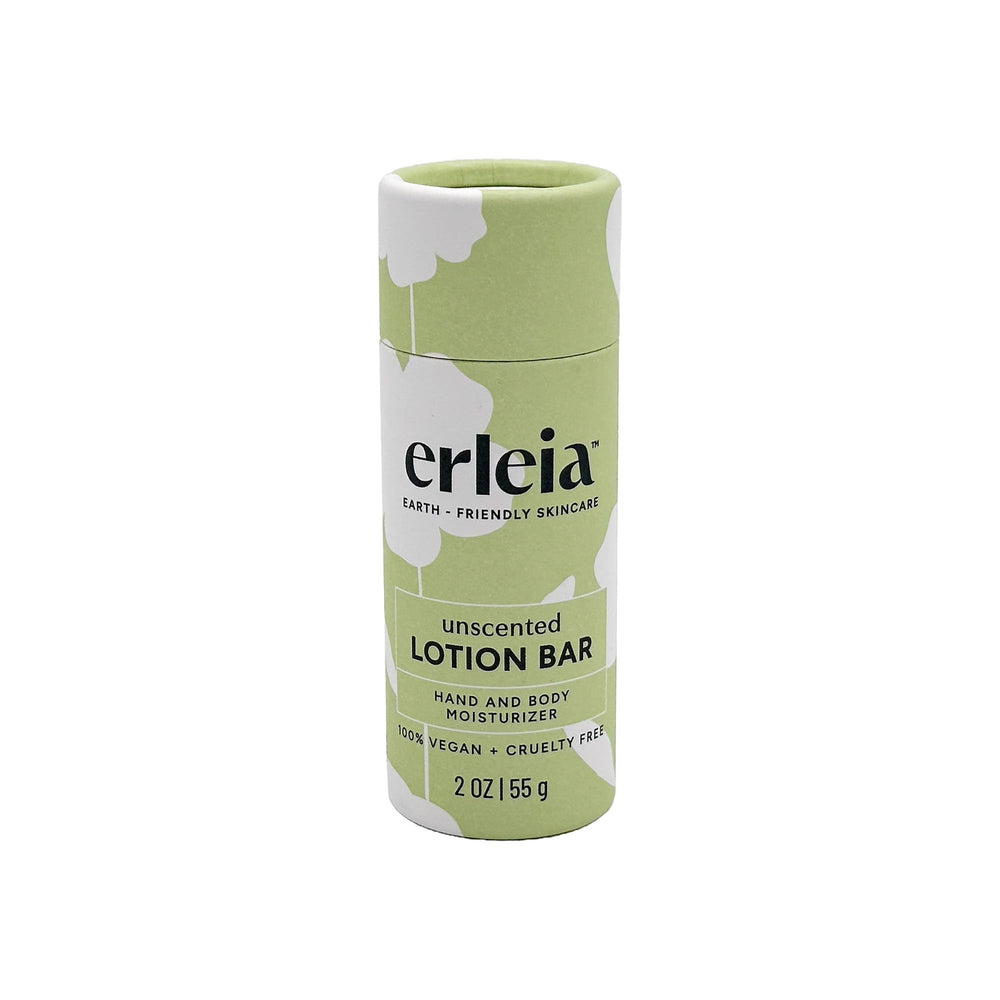 Erleia travel-friendly lotion bar ready for on-the-go hydration.