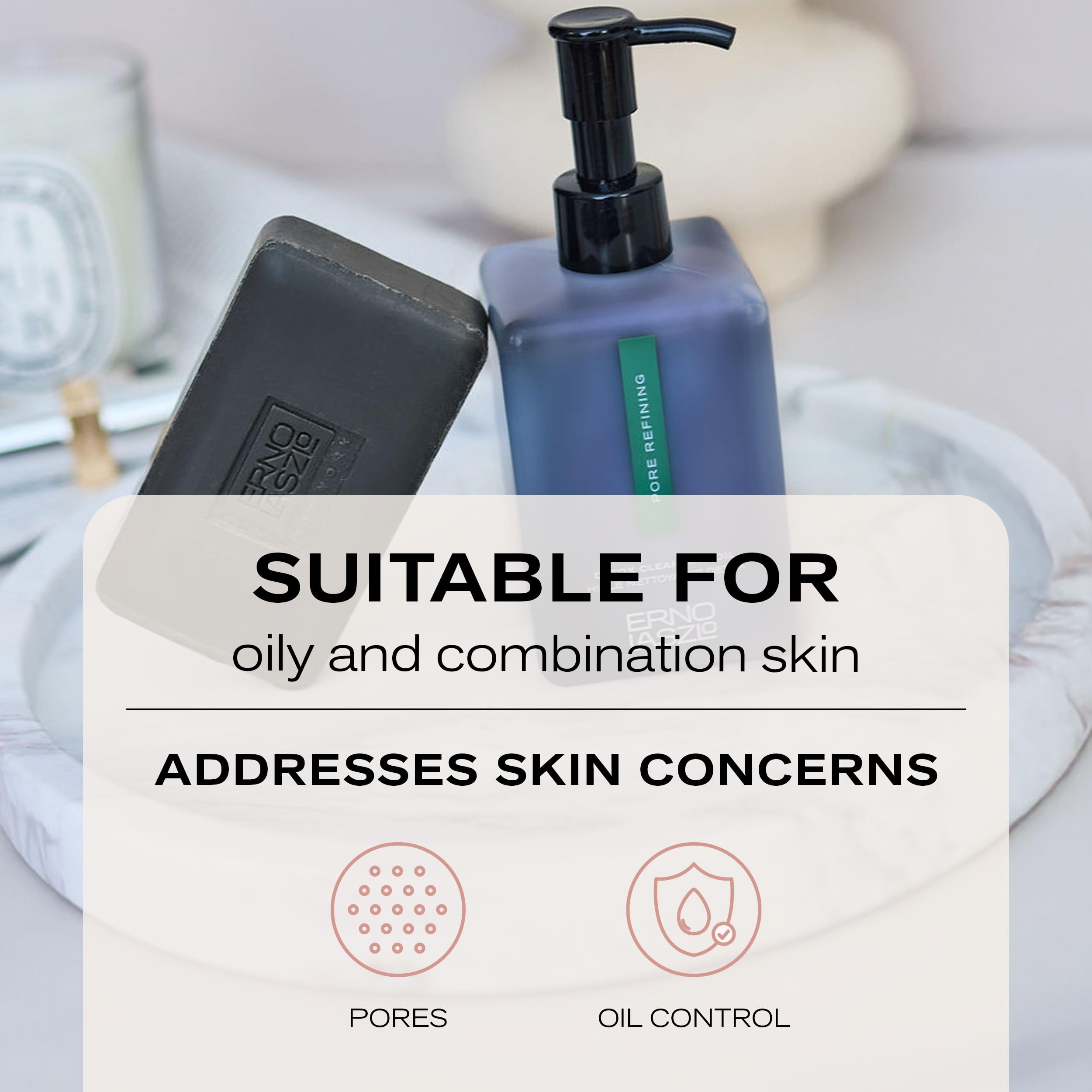 Erno Laszlo Detox Cleansing Oil removes makeup before cleansing.