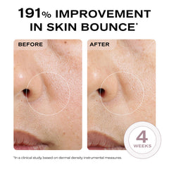 Neck area gently treated by the mask for full-face hydration.