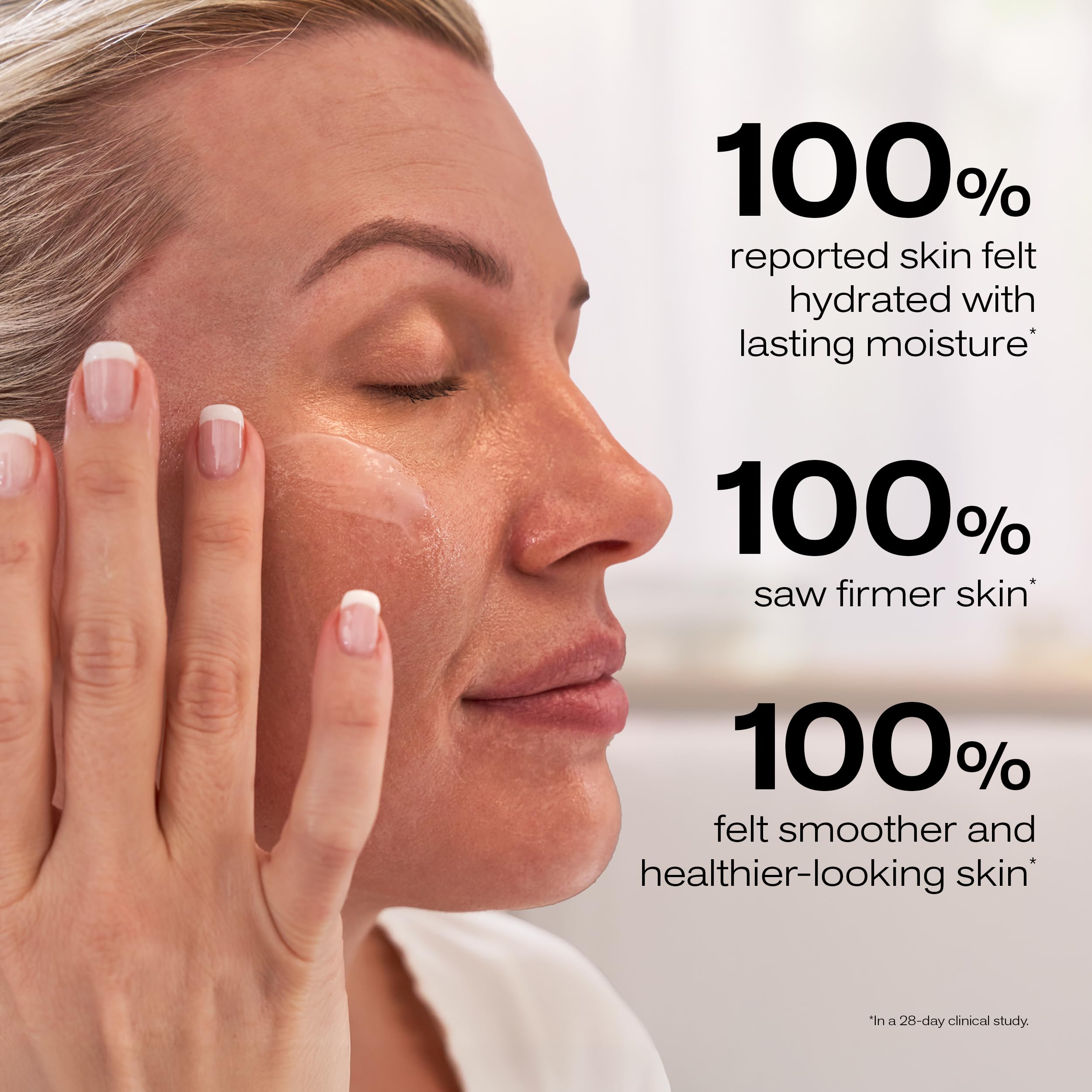 Applying Erno Laszlo Phelityl Reviving Cream on the face for day and night routine