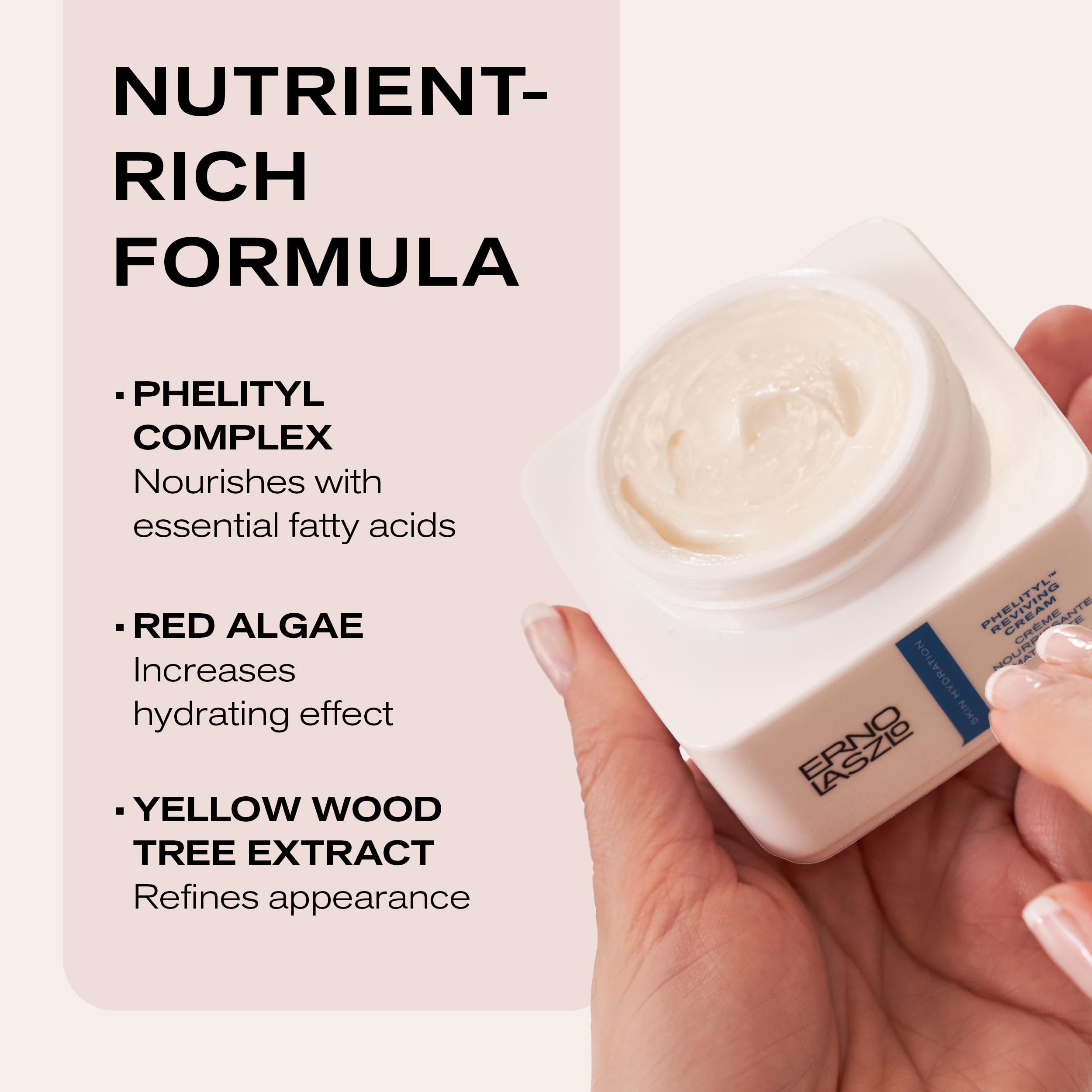 Ritual setup of Phelityl Reviving Cream in a morning skincare routine