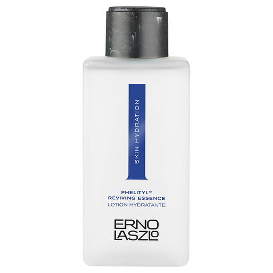 Erno Laszlo Phelityl Reviving Essence bottle view shows hydration focus for dry skin