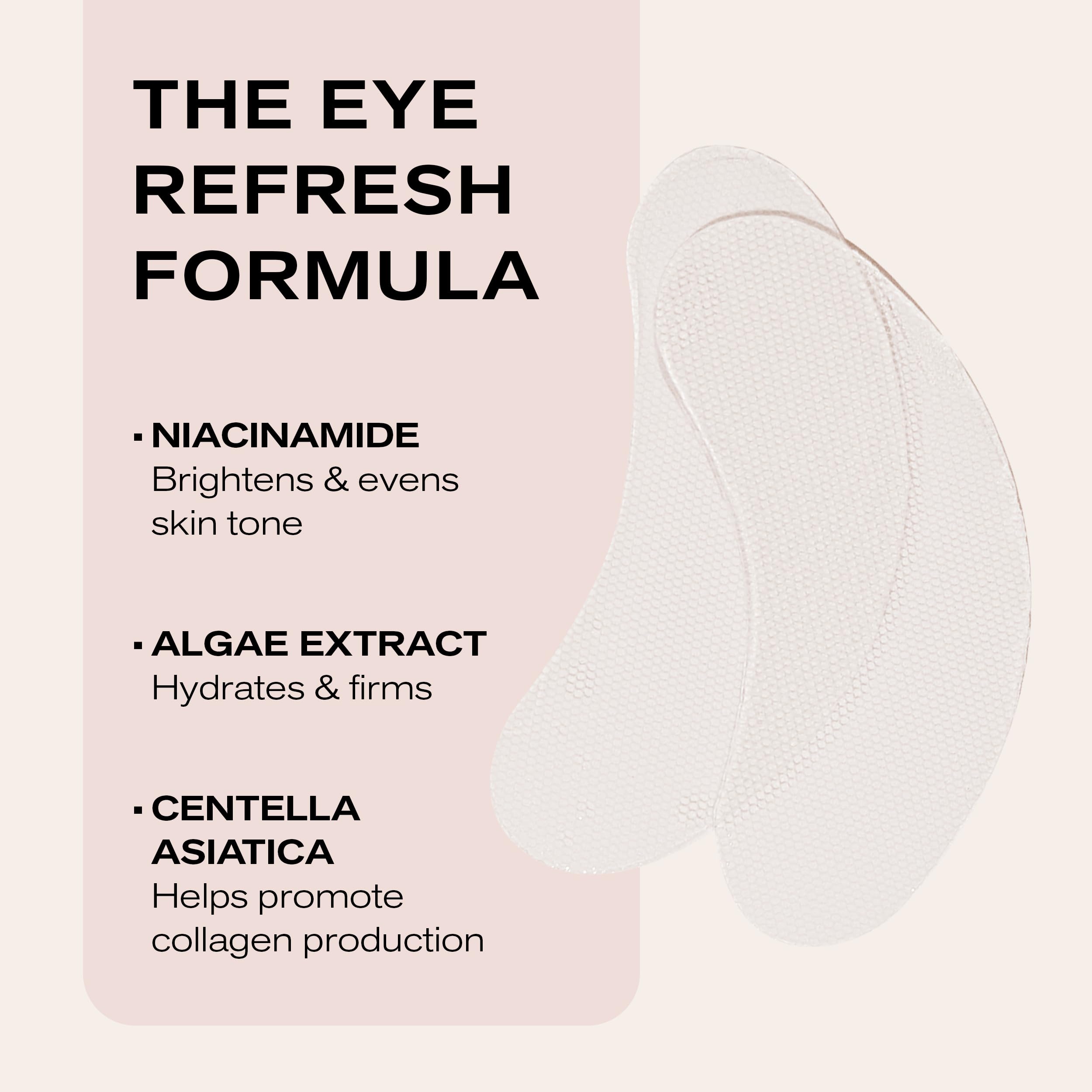 Erno Laszlo eye mask with saccharide isomerate nourishes and hydrates.