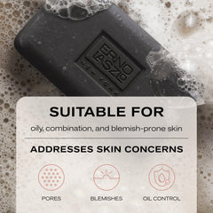 Foamy lather from Erno Laszlo Sea Mud bar on skin.